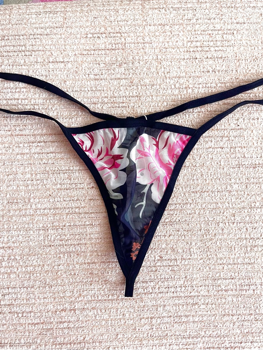 5 for $25! Floral Print String T-Back Thong Panty! - Picture 2 of 4